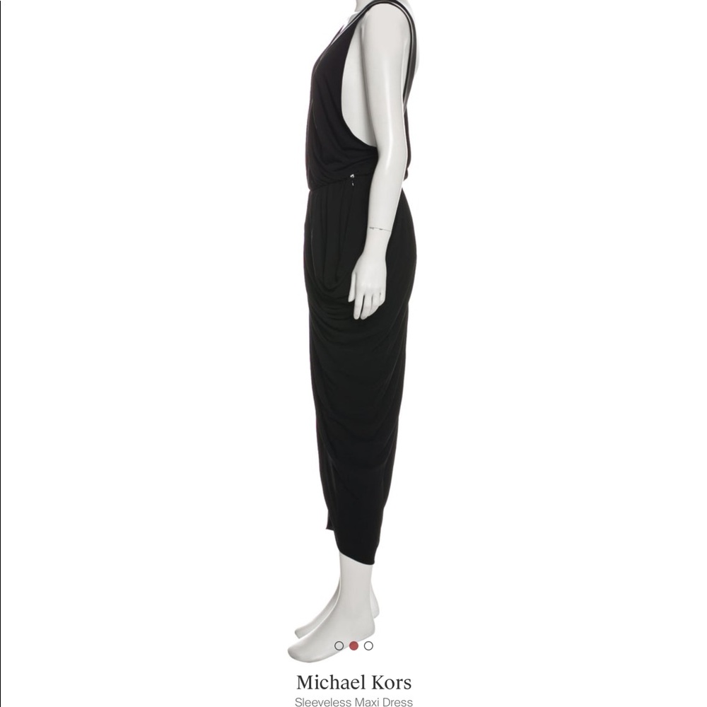 NWT Michael Kors Collection Black Dress Sz. 10 - Picture 4 of 10
